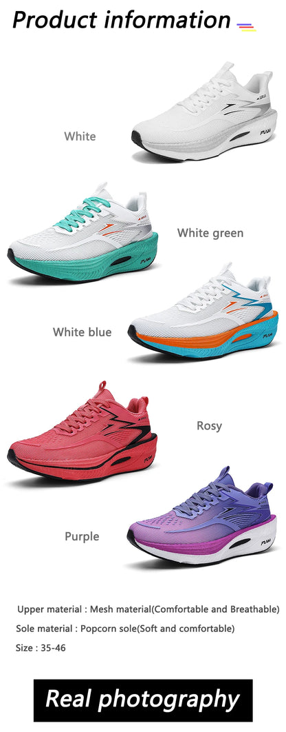 Unisex Sports Shoes Carbon Plate Walking Running Sneakers Shock-Absorbing Marathon Racing Athletics Training for Men's&Women