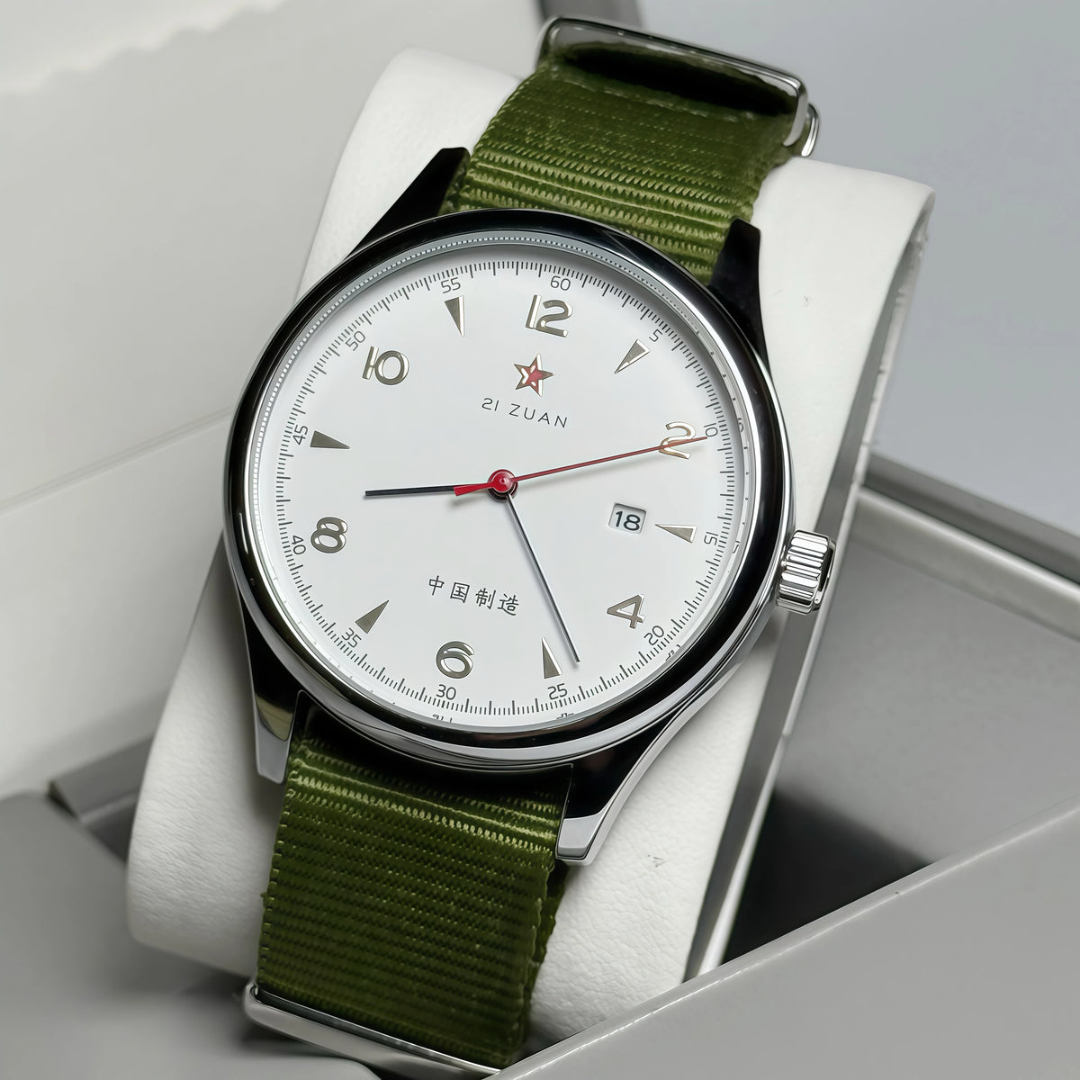 New 1963 Men's Pilot Watch 41mm Retro Gold Classic Sweep Second Stainless Steel Leather Strap Sport Fashion Men's Watch