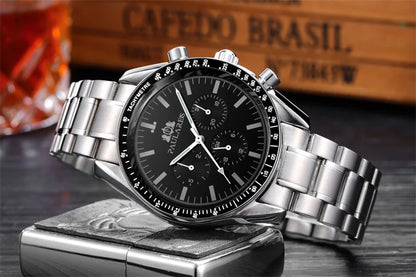 PAULAREIS P Brand Luxury Men Mechanical Watches Calendar Business Watch Men's Sports Waterproof Stainless Steel Automatic Watches