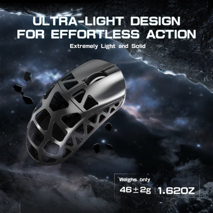 Gaming miška ATTACK SHARK R3 iz magnezijeve zlitine 8K SUPERLIGHT 8000Hz, 6 nastavljivih DPI do 26000, PAW3395, BT/2.4G brezžična/žična
