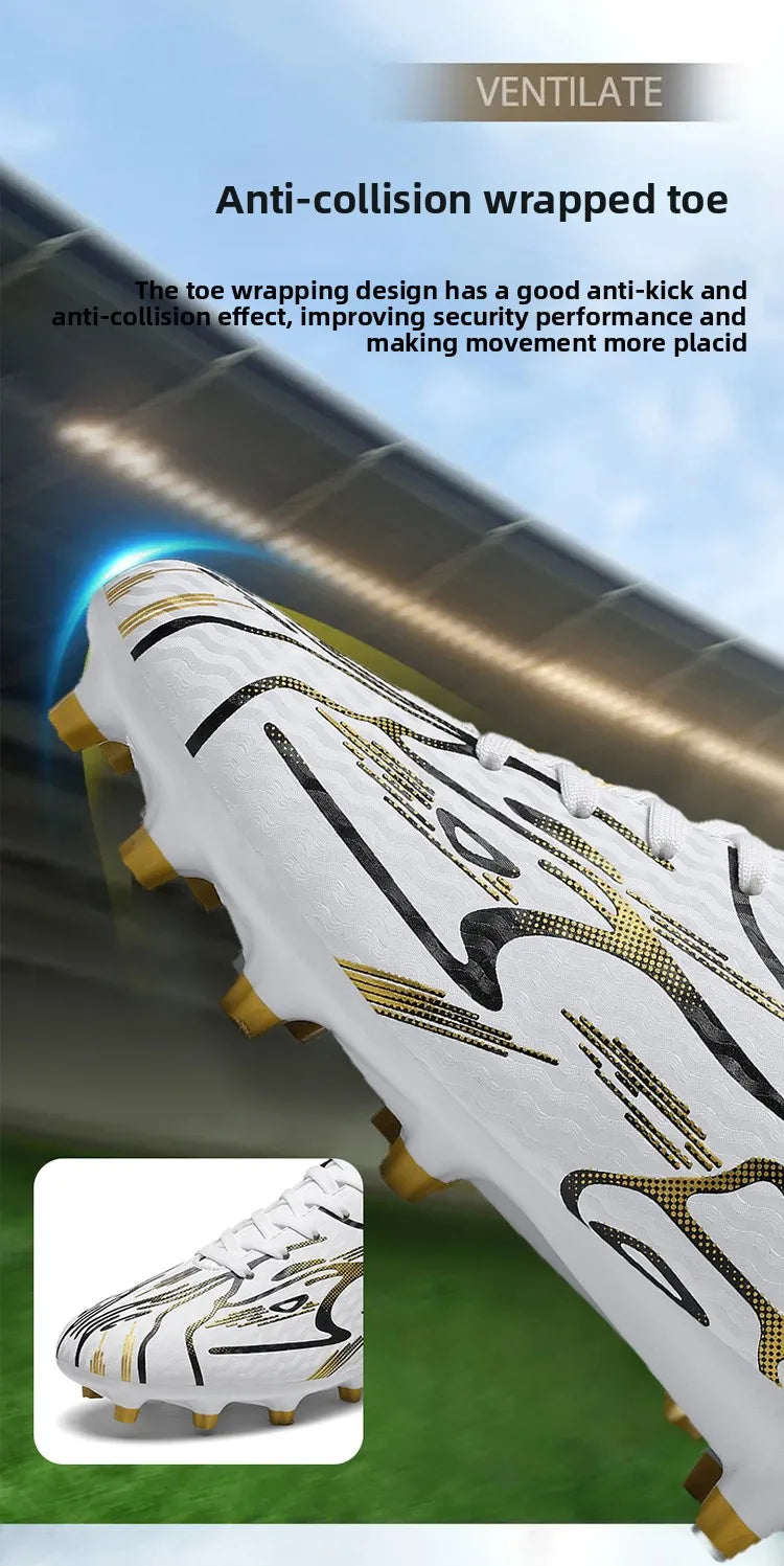Neue Herren-Fußballschuhe TF Sport Trainings-Soccer-Schuhe, weich, ultraleicht, atmungsaktiv, professionelle Unisex-Sneaker, Rasen-Stollenschuhe für Matches