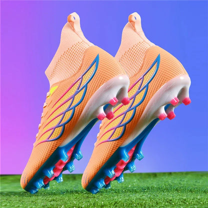 Chaussures de Football antidérapantes pour hommes, bottes de Football TF/FG, respirantes, pour l'extérieur, basses, antidérapantes, baskets de sport
