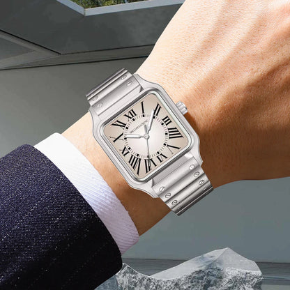 2025 New 34MM Specht & Söhne Quartz Watches Japan VH31 Movt Sapphire Blue Color Ultrathin Stainless Steel Relogio Masculino