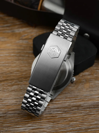 San Martin 2025 Men's Watches Retro NH34 GMT Sandwich Dial 40mm Bidirectional Sapphire Bezel Luxury Sports Watch 20Bar SN0134