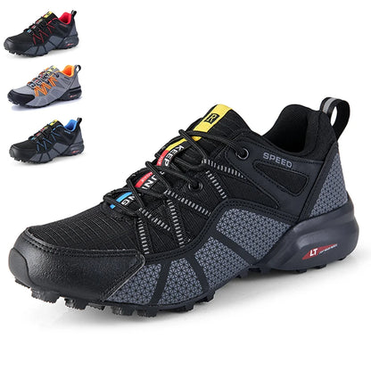 Herenwandelschoenen voor alle terreinen – outdoor sportschoenen van ademend mesh, antislip en slijtvast, voor wandelen en fietsen outdoor