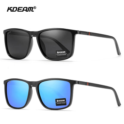 KDEAM New Luxury Polarized Sunglasses Men's Driving Shades Fishing Travel Golf Sunglass Male Sun Glasses CE