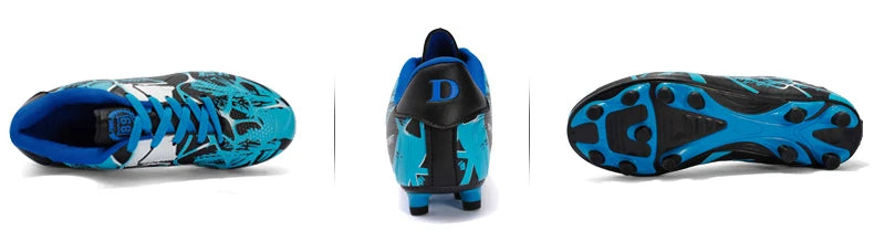 Chaussures de football pour hommes et enfants, crampons, ultra-légères, antidérapantes, pour terrain gazonné, chaussures de football professionnelles pour adultes, chaussures d'entraînement pour garçons, livraison direc