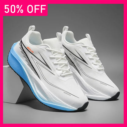 Zapatillas deportivas unisex de malla transpirable, modernas y profesionales, para running y fitness al aire libre, cómodas, con cordones, para hombre