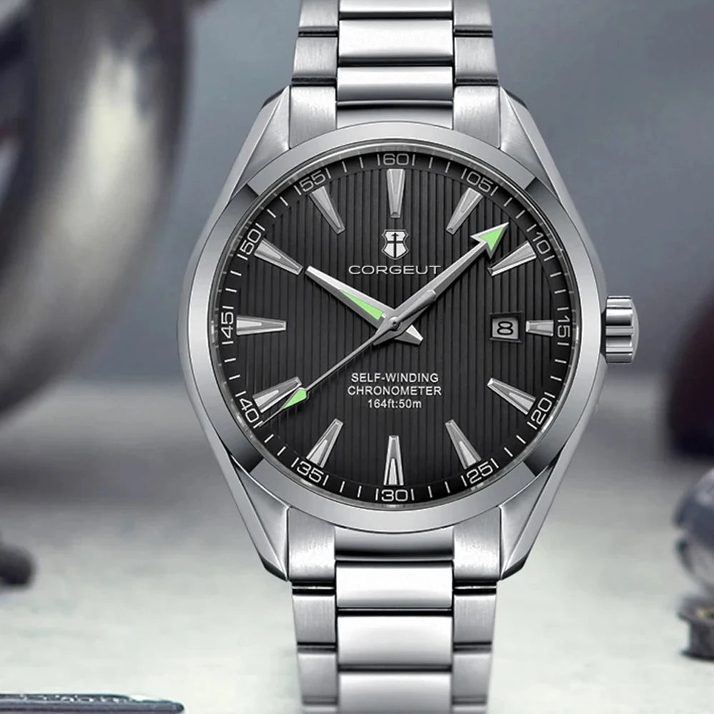 Luxury NH35 Corgeut Watch Men reloj hombre 41mm Sport Clock Automatic Mechanical Wristwatches Sapphire Steel Band Men's Watch