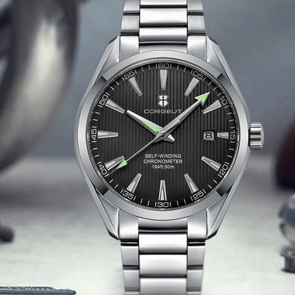 Luxury NH35 Corgeut Watch Men reloj hombre 41mm Sport Clock Automatic Mechanical Wristwatches Sapphire Steel Band Men's Watch