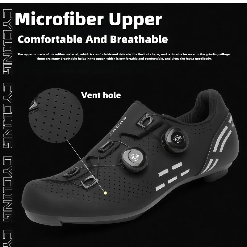 Hochwertige Fahrradschuhe für Herren, SPD, selbstverriegelnd, Rennrad-Sportschuhe, MTB-Mountainbike-Schuhe für Damen, rutschfeste Fahrradschuhe 36-47