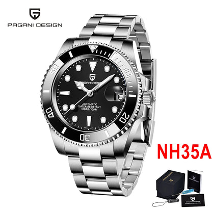 PAGANI DESIGN 2026 New Men's Watches Top Luxury Gold Automatic Mechanical Wrist Watch Men Stainless Steel Waterproof Men Watch