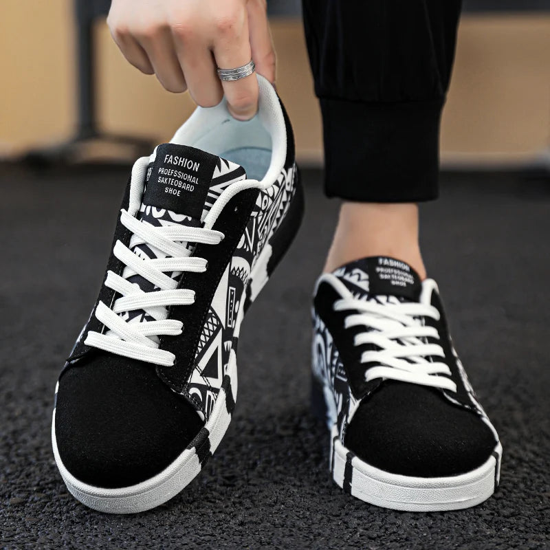 Pánské skateboardové boty YRZL – plátěné tenisky, ležérní prodyšná vycházková obuv, lehké ploché boty pro muže ve streetovém sportovním stylu
