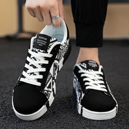 Pánské skateboardové boty YRZL – plátěné tenisky, ležérní prodyšná vycházková obuv, lehké ploché boty pro muže ve streetovém sportovním stylu