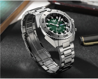 Yelang Watches V1035 44mm Men Diving Watch Human Kinetic Energy Watch 100m Waterproof Watches luminous Japan PX83 Sapphire