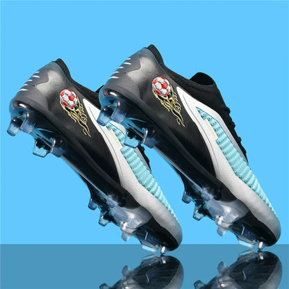 Neue Fußballschuhe für Herren, rutschfeste Fußballschuhe für Erwachsene, Outdoor-Sportschuhe für Jungen, lange Stollen, atmungsaktive und bequeme Trainings- und Wettkampf-Cleats