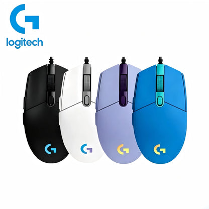 Mouse de gaming cu fir Logitech G102, efect optic, 8000DPI, pentru esports, mouse cu fir G102 USB pentru PC