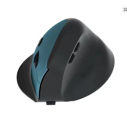 Langaton Bluetooth 5.0 2.4G -hiiri, ergonominen, 4000DPI, 6 hiljaista painiketta, MacBookille, tableteille, kannettaville tietokoneille ja PC:lle