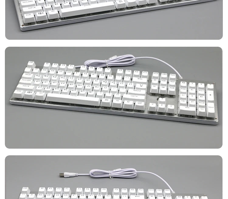 104 teclas retroiluminadas coreanas, francesas, rusas, españolas y alemanas para teclado mecánico con interruptores MX, perfil OEM, teclas ABS DIY