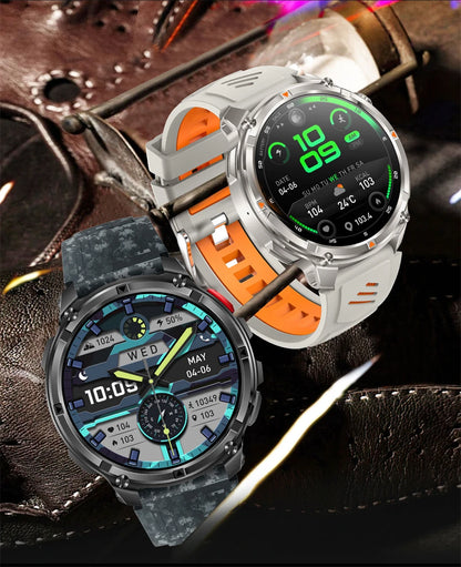 2026 T-Rex 3 Style Smartwatch for Men  1100mAh Battery, GPS, 10ATM Waterproof, Bluetooth Calling & Sports Tracker