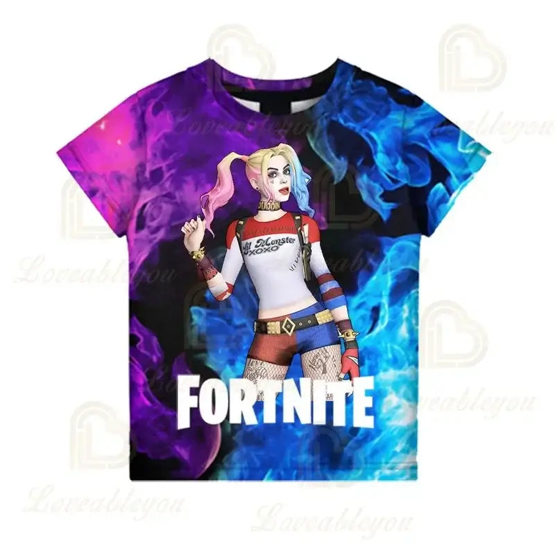 Fortnite Victory Game 3D T-shirt Babys Clothing Harajuku Tshirt Children Cute Kids  Battle Royale Hero Tops Boys Girls