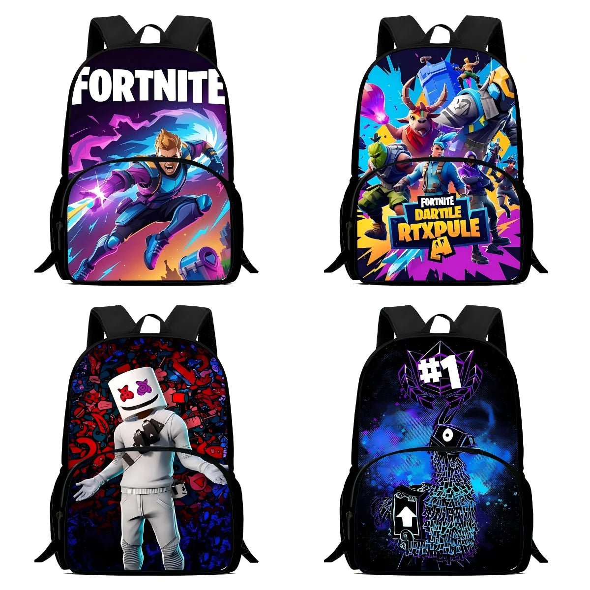 Κλασικό παιδικό σακίδιο πλάτης Fortnites για αγόρια και κορίτσια, σχολική τσάντα μαθητή με μεγάλη χωρητικότητα, ανθεκτικό σακίδιο για κάμπινγκ, ιδανικό δώρο γενεθλίων