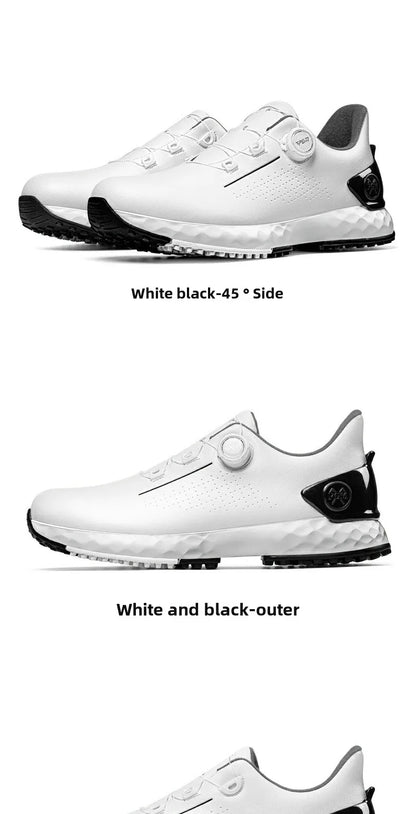 Scarpe da golf da uomo PGM, sneakers comode con ammortizzazione, lacci con manopola, impermeabili e antiscivolo, rialzanti XZ408