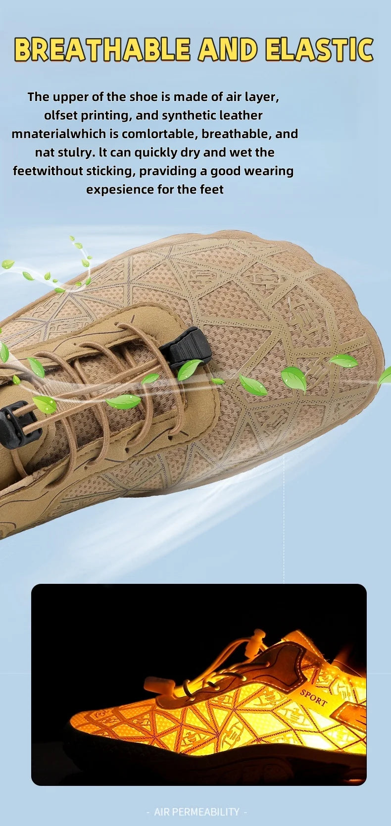 Barefoot-schoenen, sneldrogende, antislip, lichtgewicht wandelschoenen voor heren voor buitengebruik, geschikt voor het strand, wandelen, fitness, sportschoenen 36-4