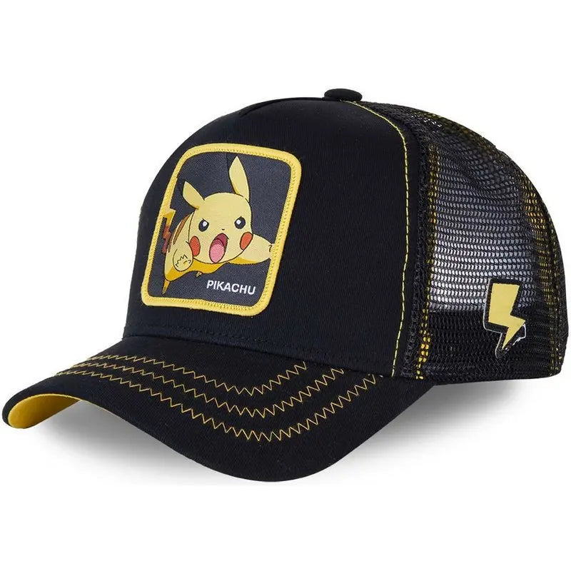 „Pokemon“ Pikachu, Gengar, Psyduck, Snorlax beisbolo kepurė, anime figūrėlė, reguliuojama animacinė sportinė kepurė, kūrybinės dovanos