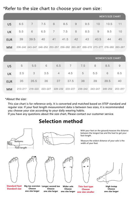 Xtep Casual Shoes For Men  Summer Durability Men's Sports Shoes Wear-Resistant Lace Up Non-Slip Outdoor Shoes 876219320026