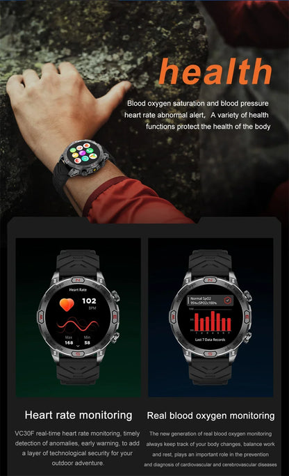 Men Fashion Outdoor Sport GPS Smart Watch Men AMOLED HD Screen Heart rate Waterproof Sport Smartwatch Man Smart Bracelet clock