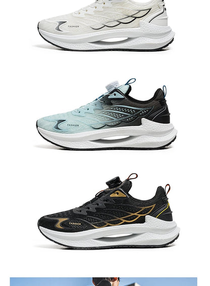 Summer Breathable Casual Sports Shoes for Men, New Fashionable and Versatile Breathable Mesh Rotating Buckle Running Shoes Suitable for Outdoor Sports and Daily Wear