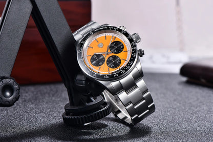 Pánské hodinky Rolls Timi Panda – křemenný chronograf, luxusní model, safírové sklo s antireflexní úpravou, vodotěsné, sportovní styl