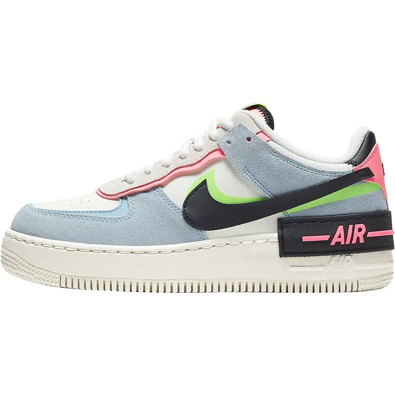 Nike Originals Scarpe casual da uomo Air Force 1 Shadow AF1 Pink Blue Macaron CU8591-101