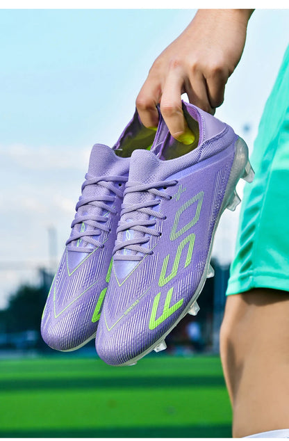 New Men's Soccer Shoes Futsal Football Boots Sneakers Match Grass Cleats High-Quality Non-Slip Indoor Hot-Selling High-Top Outdoor