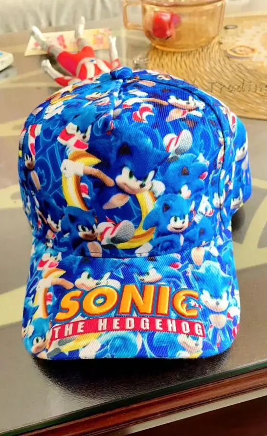 Baseballová čiapka Shadow the Hedgehog 3D pre dospelých a deti s potlačou Sonic, Amy, Tails a Knuckles, s plochým okrajom a klobúkom typu „ducktongue“, darčeky