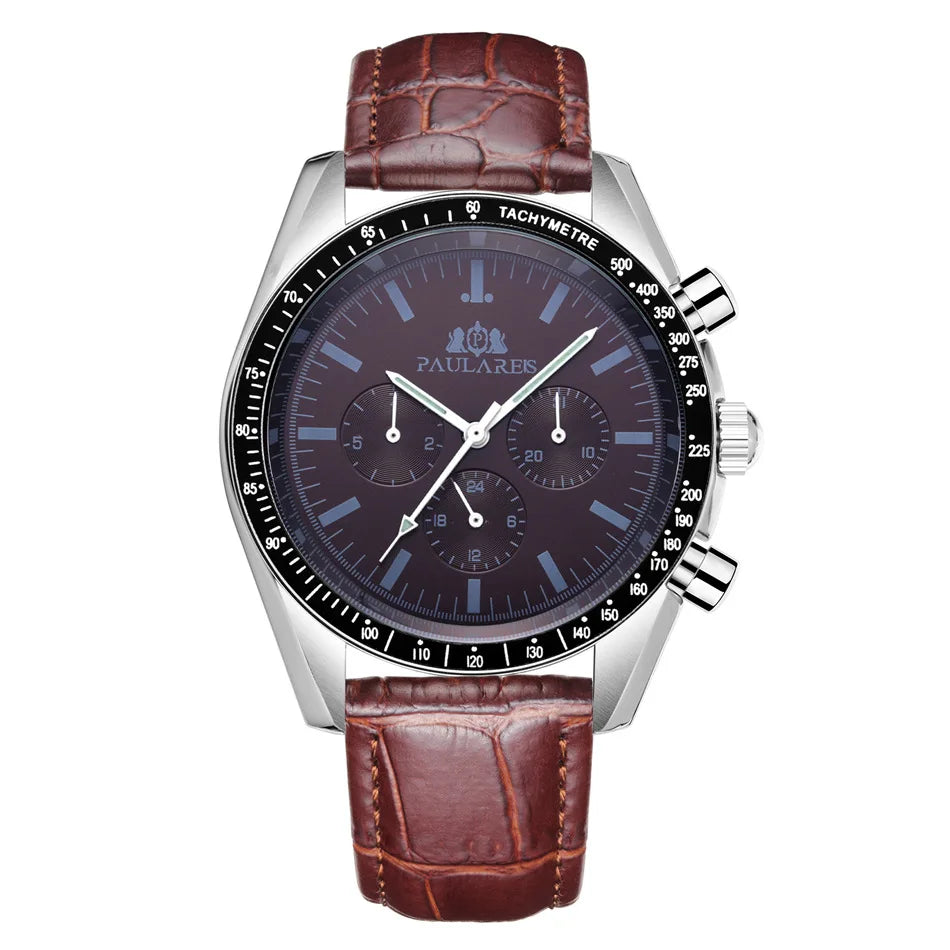 PAULAREIS P Brand Luxury Men Mechanical Watches Calendar Business Watch Men's Sports Waterproof Stainless Steel Automatic Watches