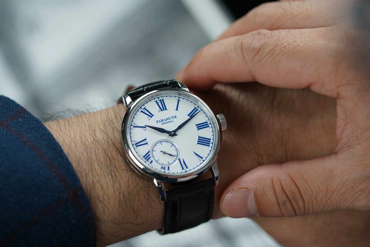 FARASUTE 2026 Fashion Power Reserve 80 hours Hangzhou Customized Movement Manual Mechanical Watch For Men Sapphire Crystal reloj
