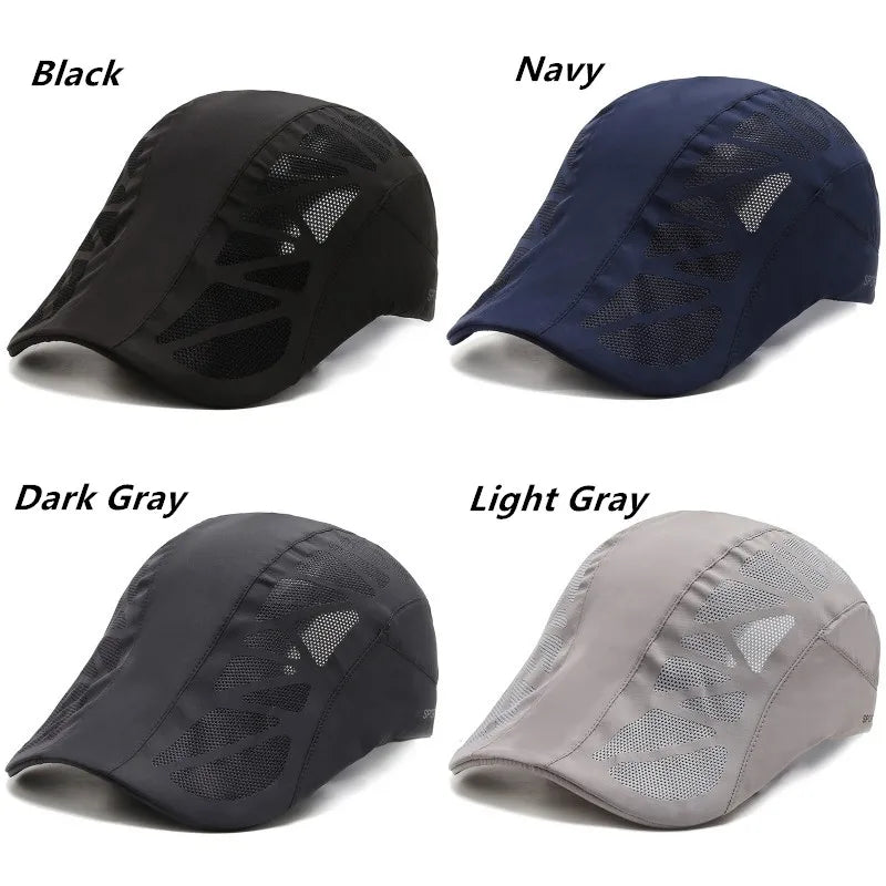 Unisex SPORTS med bogstavtryk, hurtigtørrende baseballkasket, solhatte, udendørs sommerkasketter i åndbart net, solskærmkasketter, baret, visir, golfhat