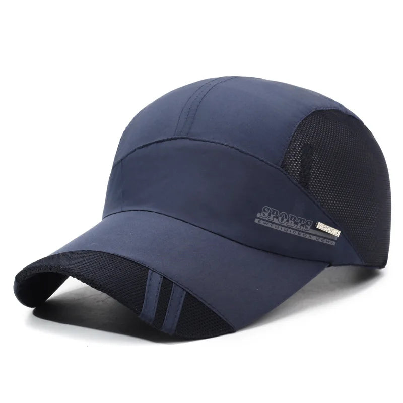 Unisex Outdoor Sports Quick-Dry Mesh Cap - Summer Sun Protection Baseball Cap