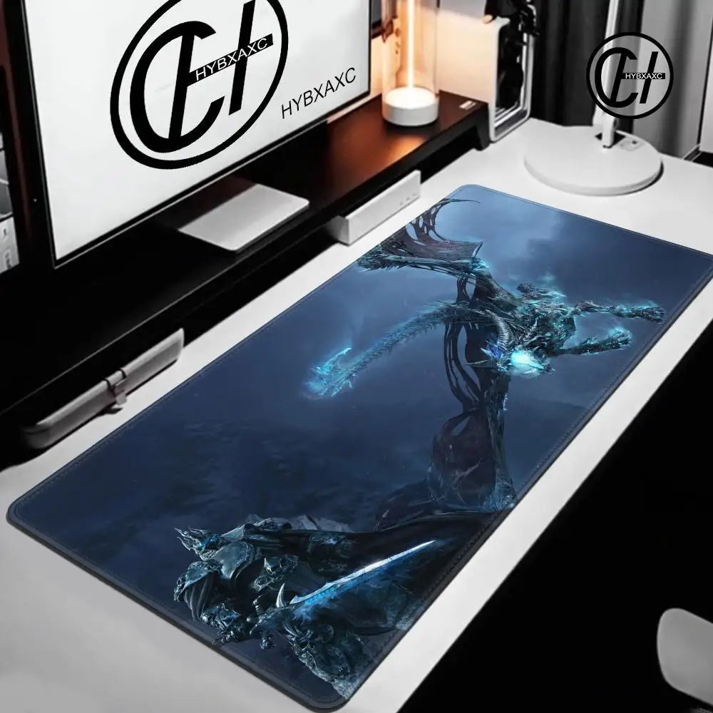 World of Warcraft Lich King Mouse Pad PC HD Anime Gaming Accessories Keyboard Mousepad Laptop XXL Game Cabinet Desk Mat Carpet