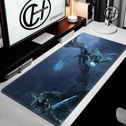 World of Warcraft Lich King Mouse Pad PC HD Anime Gaming Accessories Keyboard Mousepad Laptop XXL Game Cabinet Desk Mat Carpet