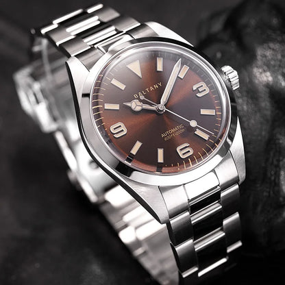 Baltany Men Automatic Watch 39MM Mechaical Wristwatch Bubble Sapphire 20ATM Waterproof C3 Luminous NH38 / SW200