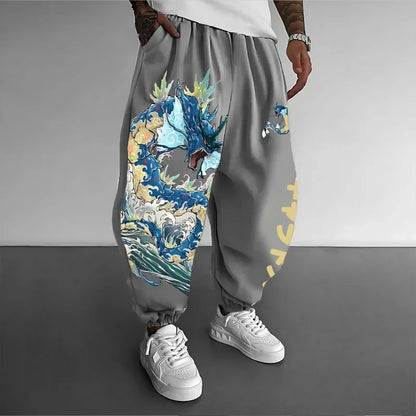 Pokémon Anime Peripheral Joint Sweatpants 2025 Summer/Autumn New Large Casual Street American Hip Hop Daily Loose Cotton Pants