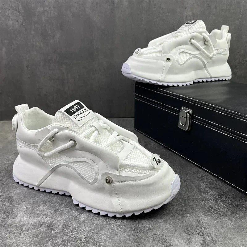 48 size summer men's shoes 2026 new men's mesh breathable sneakers height increasing sports comfortable casual shoes for men