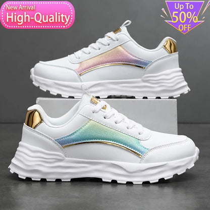 New Summer Fashionable Womens Sports Shoes Versatile Lightweight and Durable Running Shoes Shock-absorbing Daily Walking Shoes