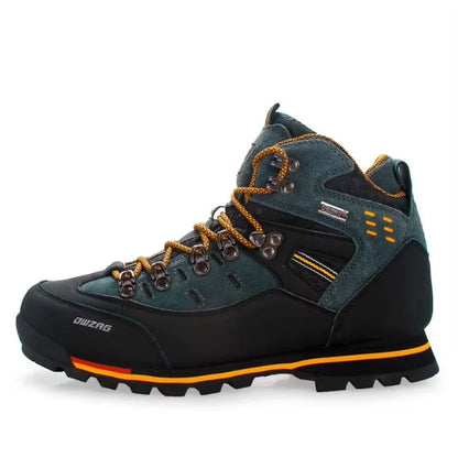 Lynjacye Mid-Cut 2025 New Waterproof Hiking Boots Training Shoes Men Sports Outdoor Non-Slip Woodland Hunting Work Shoes