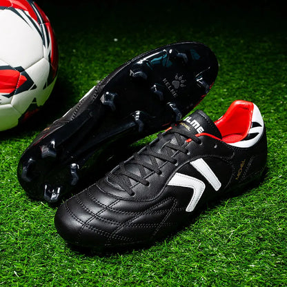 KELME FG Soccer Shoes Original Cow-Skin Sneakers Men Professional Grass Non-Slip Sports Training Football Boots ZX80011018