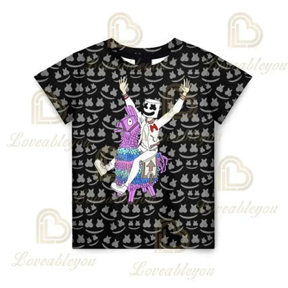 Fortnite T Shirt for Kids Banana Peely T-shirt Men's Women's Tshirt Battle Royale Game T Shirt Harajuku Summer Tops
