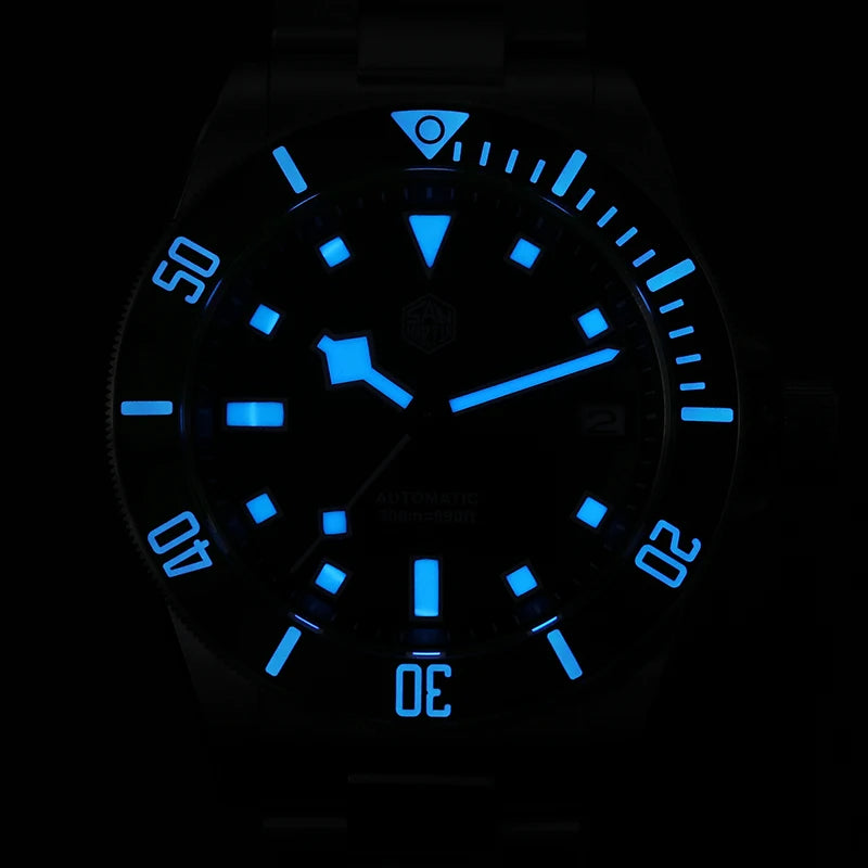 San Martin SN0121TD Titan-Taucheruhr ST2130 Automatikwerk Uhren Grade5 Titan 120 Klicks wasserdicht 300m Armbanduhr